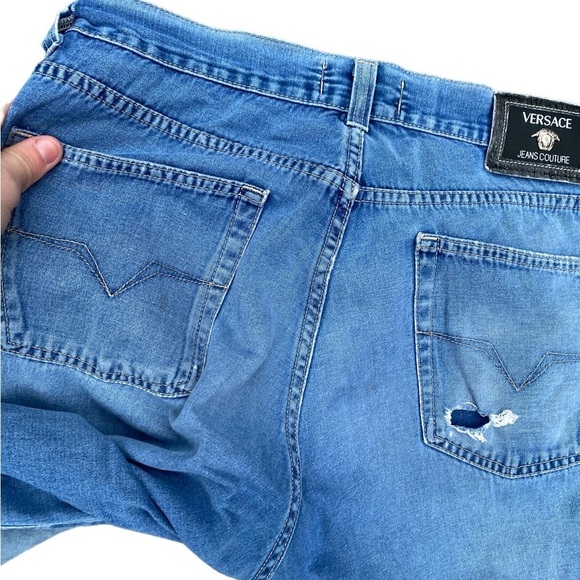 Vintage Versace Jeans Size 36 Blue - Picture 5 of 15